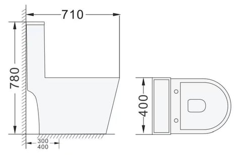 Fully Shrouded WC Comfort with Seat