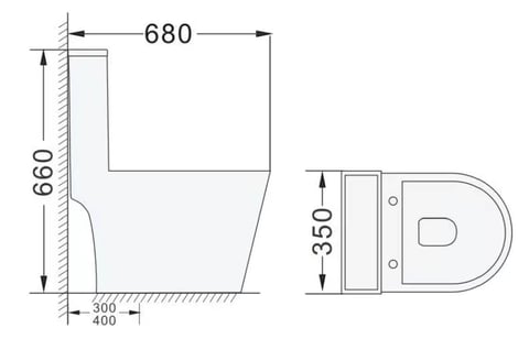 Full Cover Comfort Height Closing Toilet