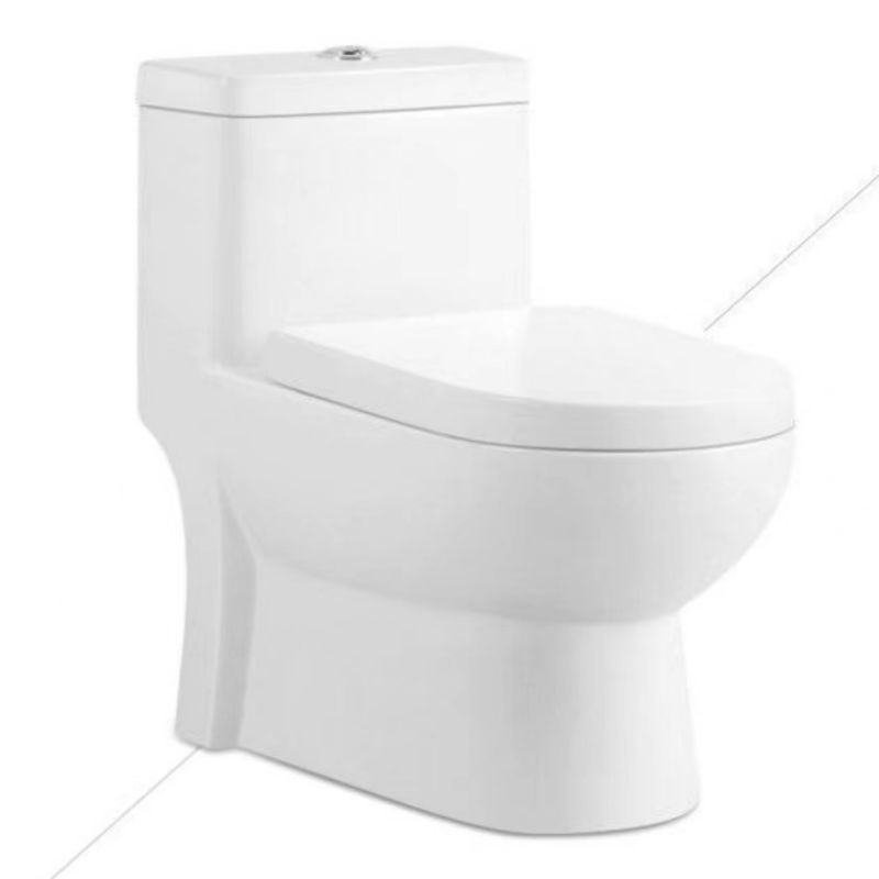 Close-coupled S-type sewerage toilet seat Standard seat White