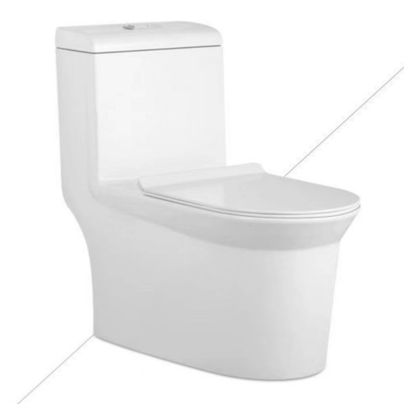 one piece round toilet