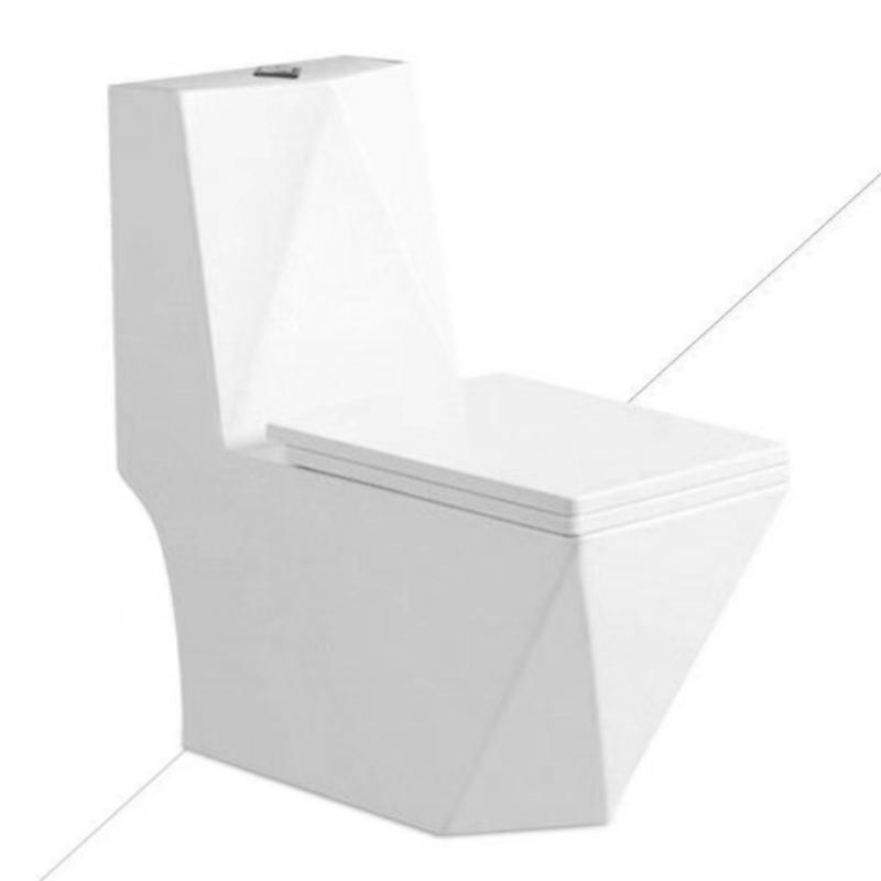 Back-to-wall one-piece toilet