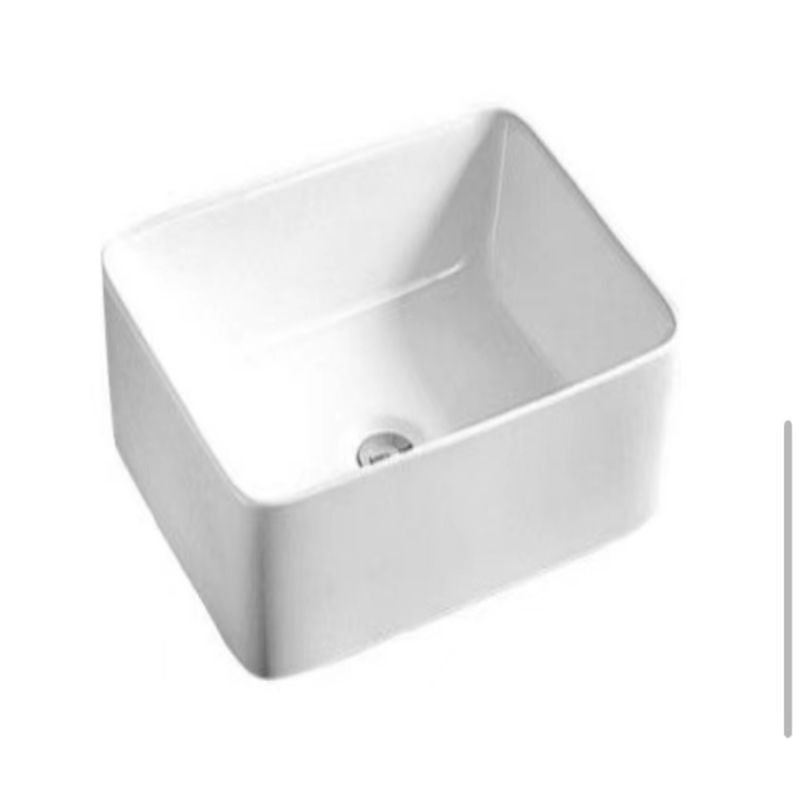 Rectangular top table sinks