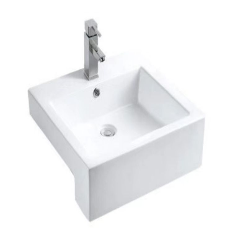 Square Ceramic Bathroom Sink