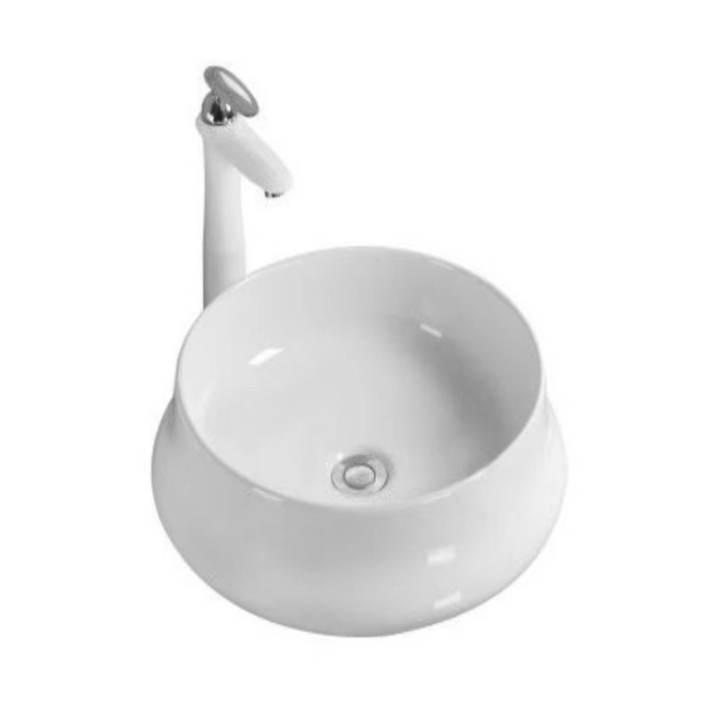 White Ceramic Bathroom Sink