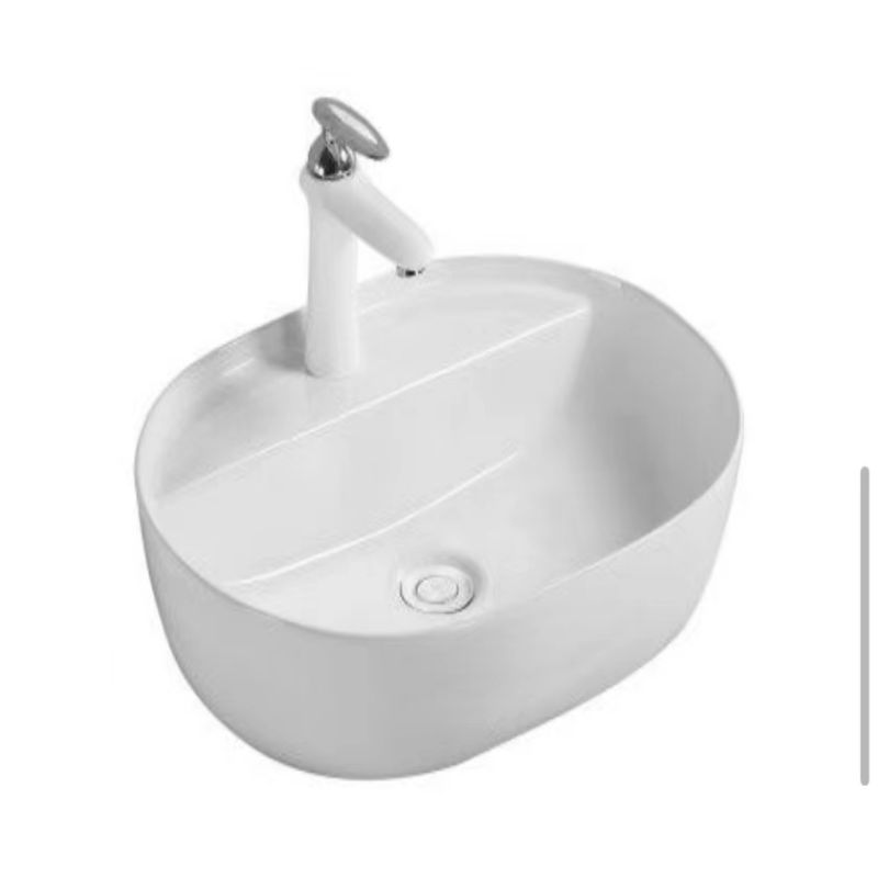 Wall Mount Bathroom Sink White