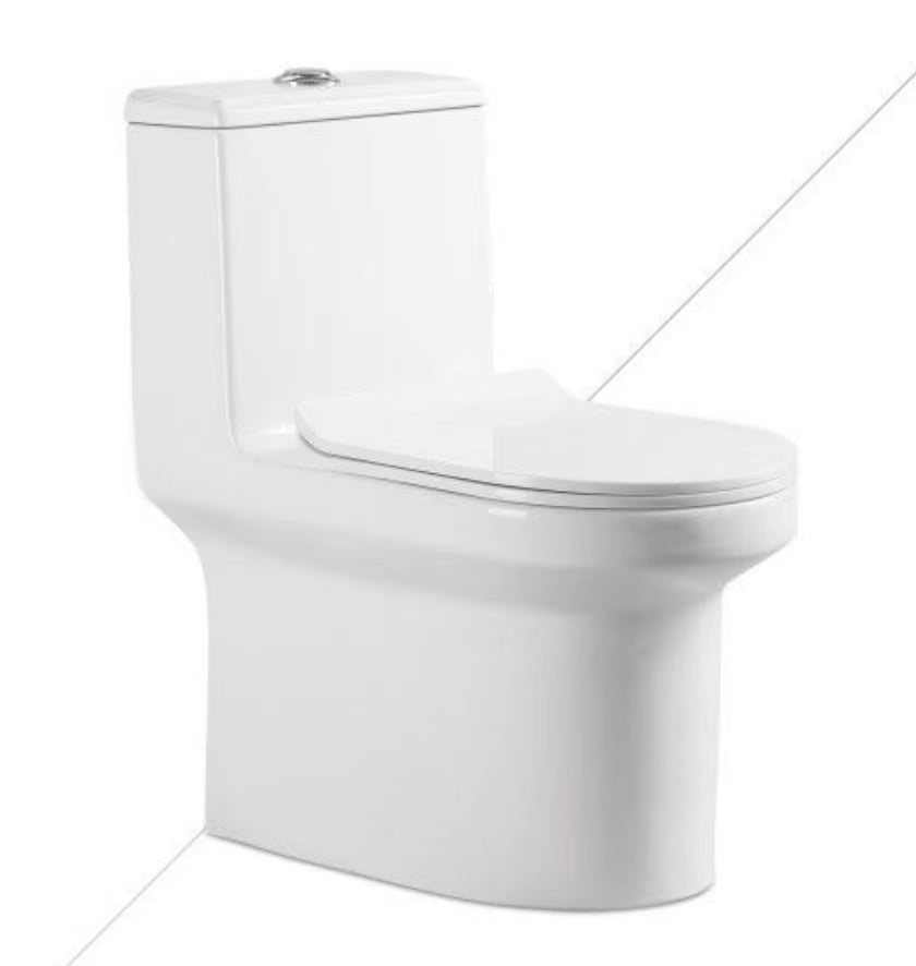 one piece elongated dual flush toilet