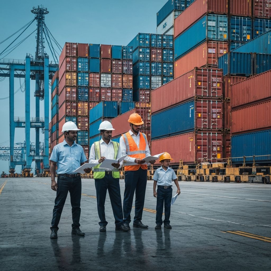 Międzynarodowe wysyłki kontenerowe - eksport towarów z Indii do 25+ krajów świata